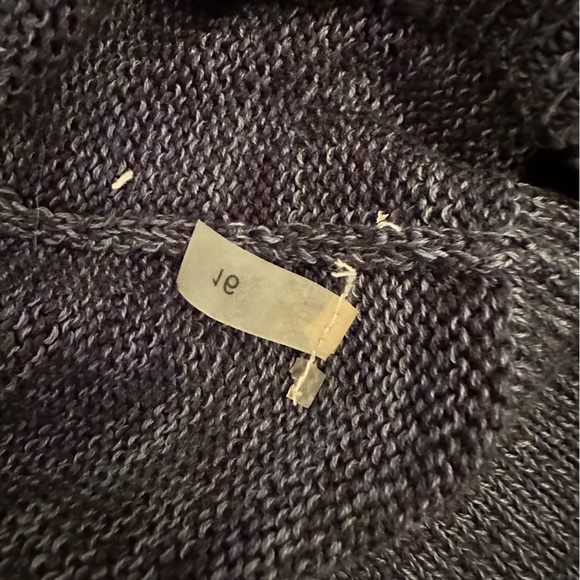 Peruvian Connection Sweater M  3/4 Sleeve Blue Heather (z) - Picture 6 of 9
